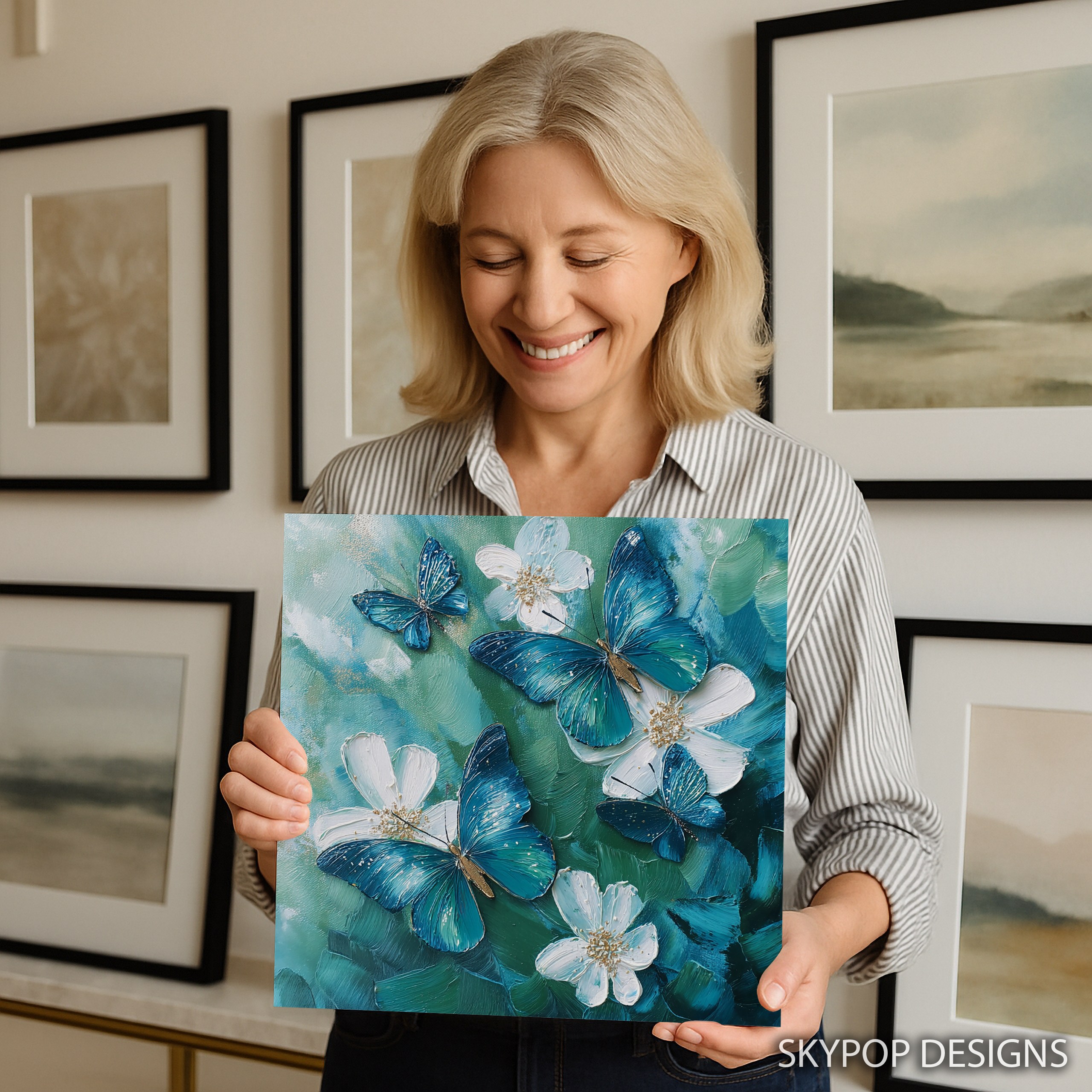 3.jpg Blue Butterfly Art