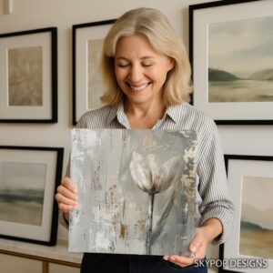 White Tulip Art