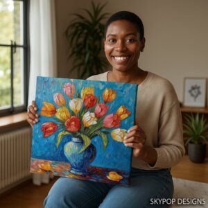 Tulip Bouquet Art