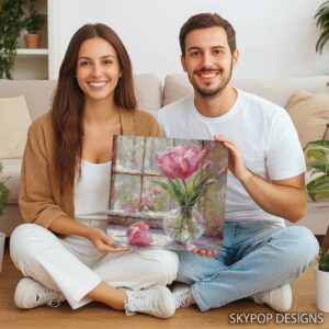 Pink Tulip Art