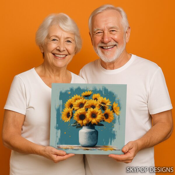 Sunflower Vase Art