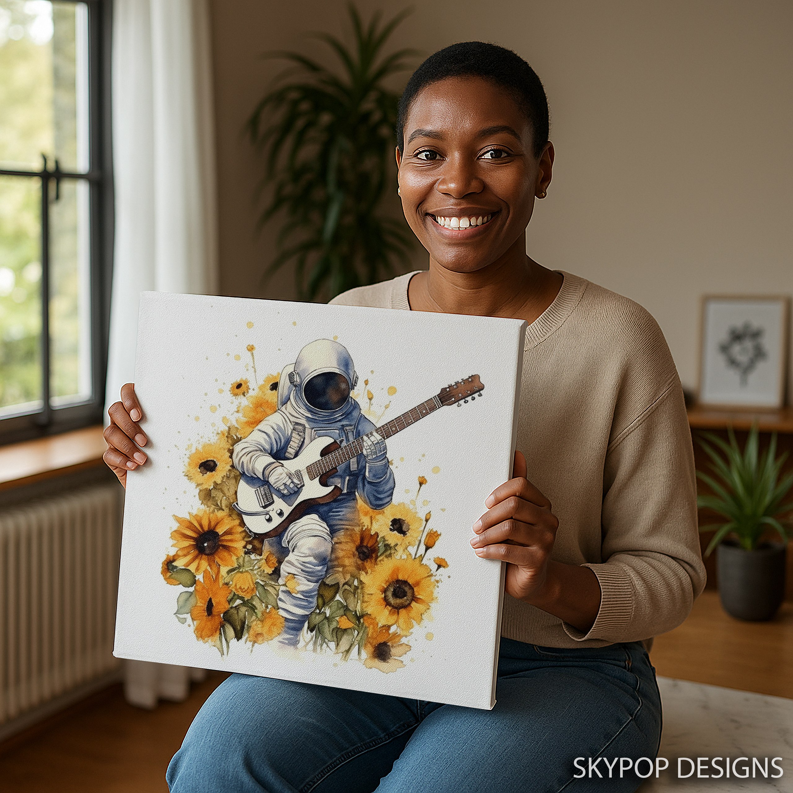 3.jpg Sunflower Astronaut Art
