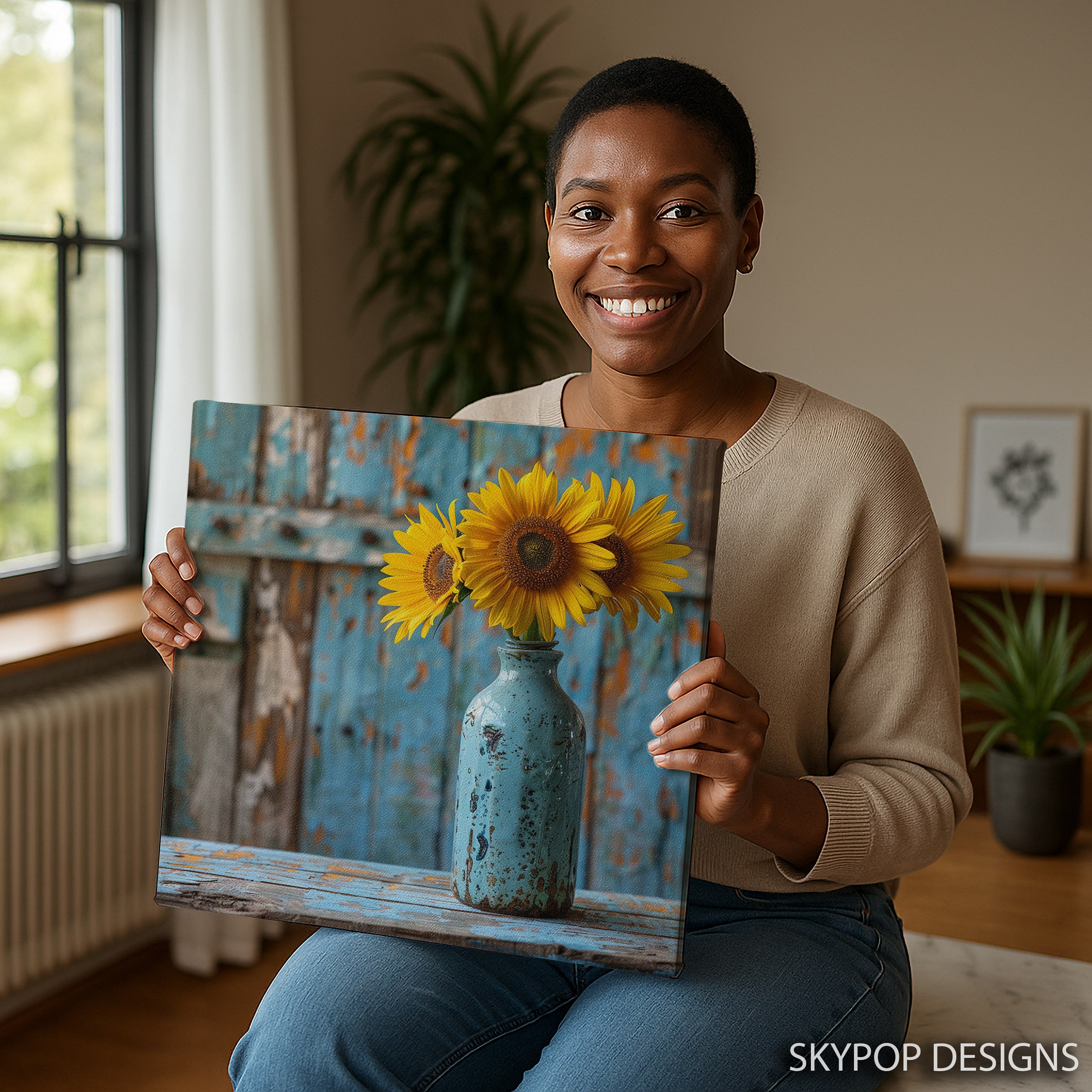3.jpg Sunflower Vase Art