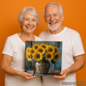 Sunflower Vase Art