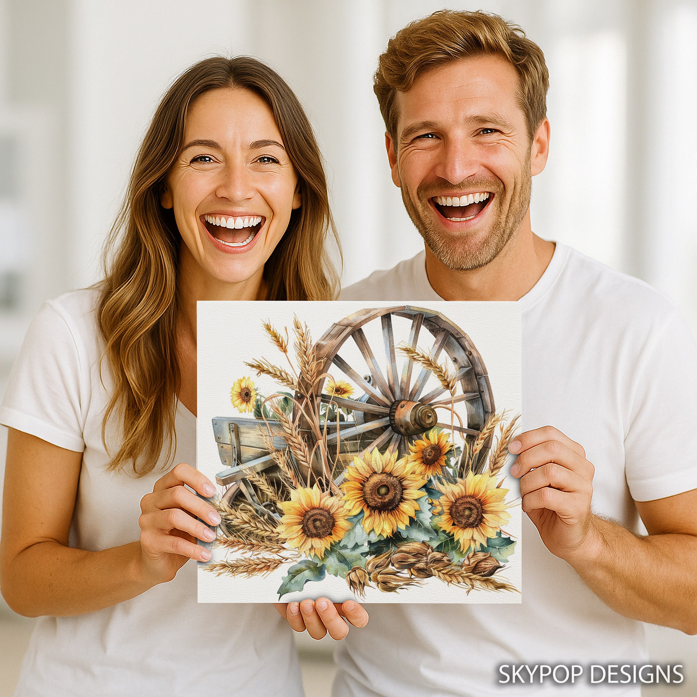 3.jpg Sunflower Wagon Art