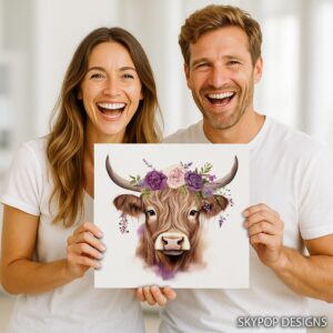 Highland Cow Art