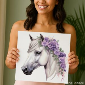 Horse Rose Art