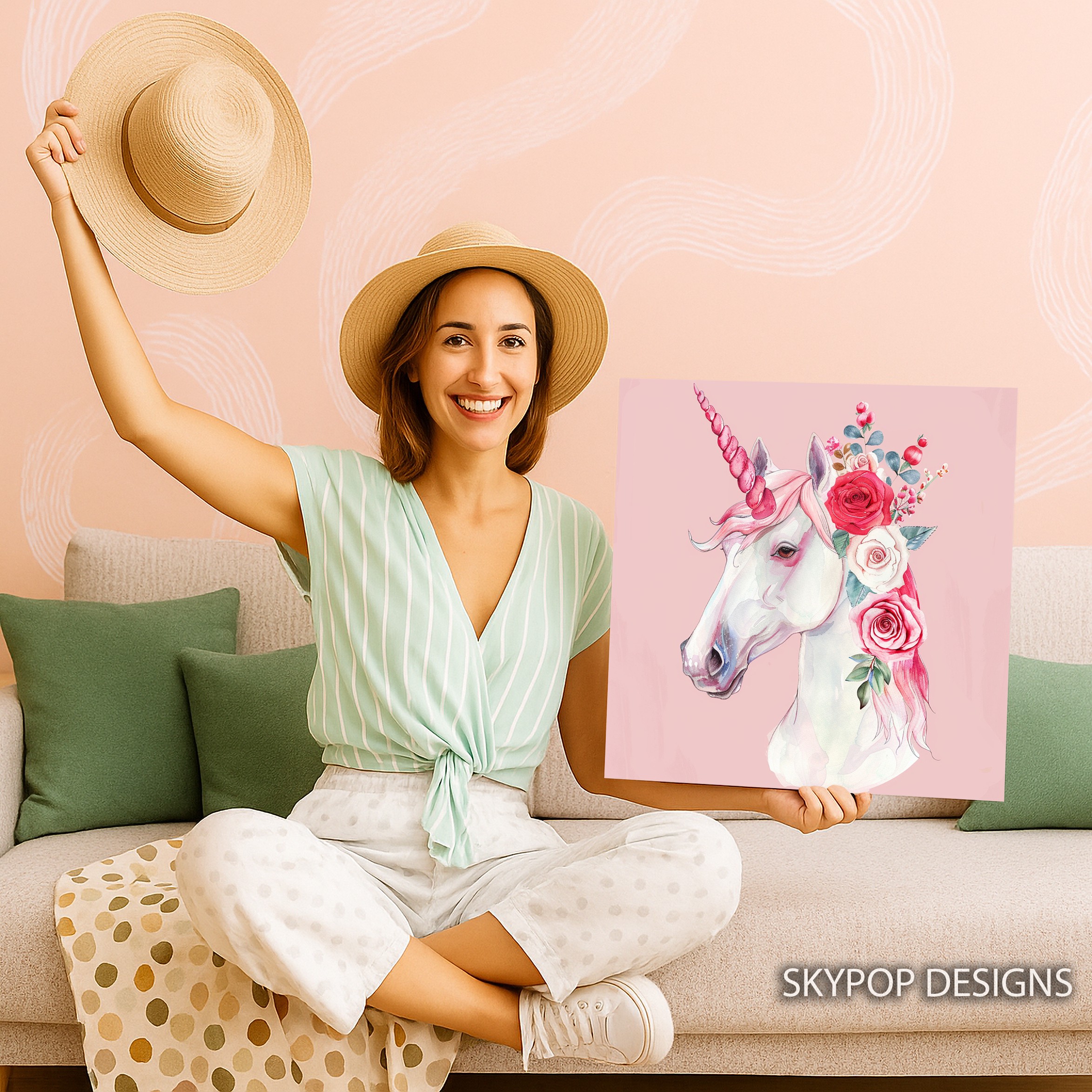 3.jpg Unicorn Floral Art