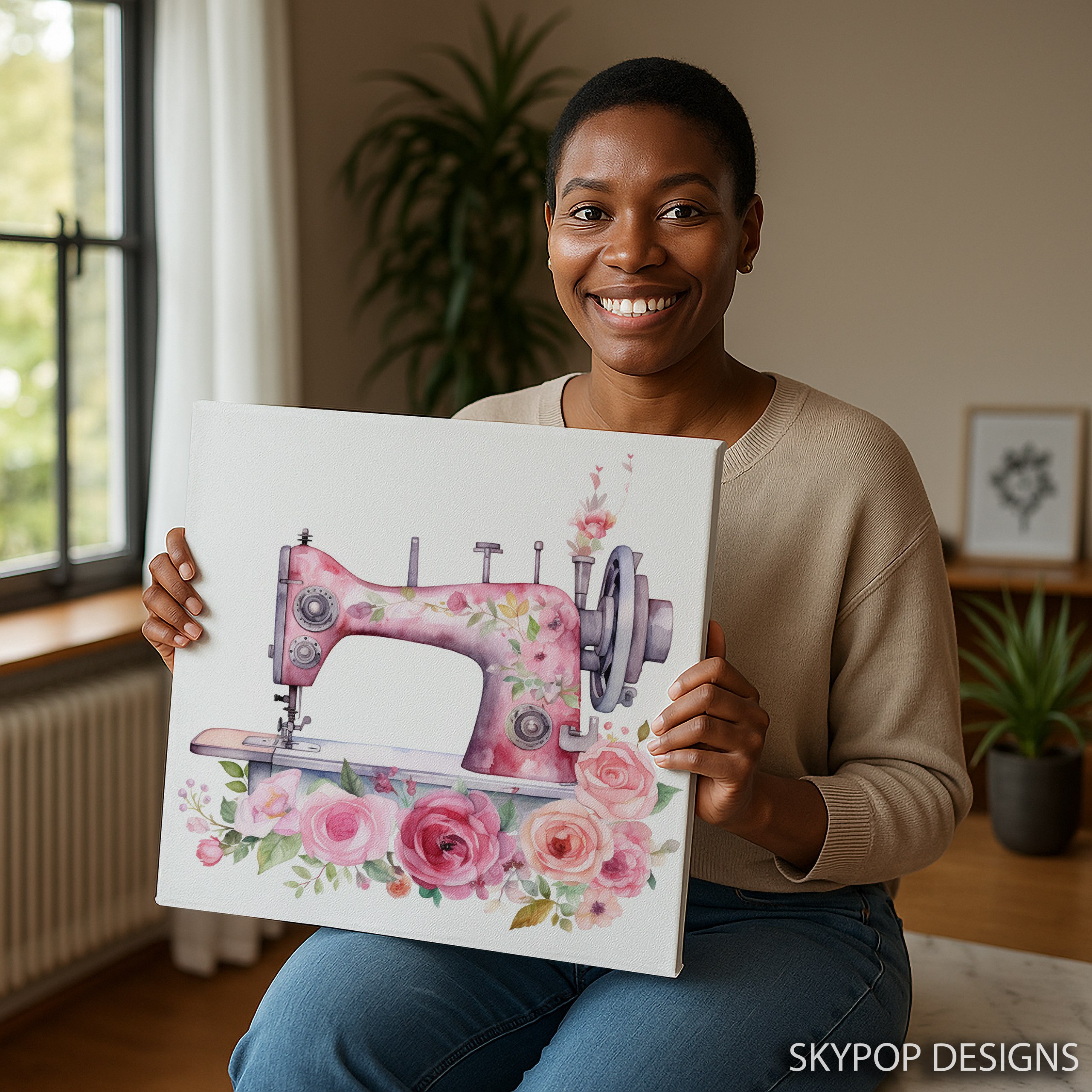 3.jpg Rose Sewing Machine Art