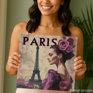 Parisian Romance Eiffel Tower Art