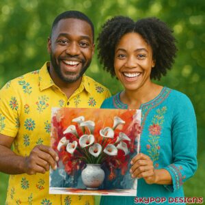 Calla Lily Vase Art