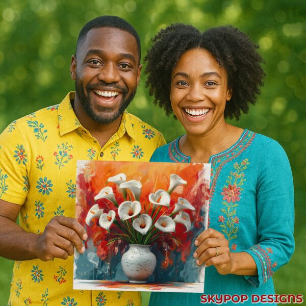 Calla Lily Vase Art
