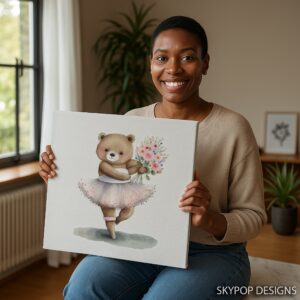 Ballerina Bear Art