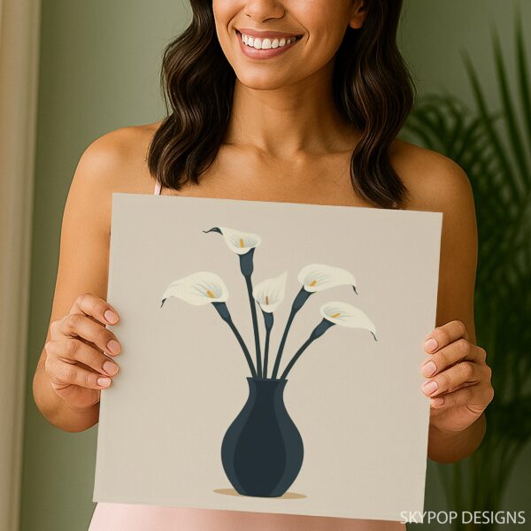 Calla Lily Vase Art