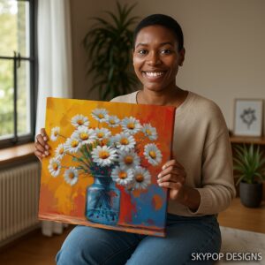 Daisy Bouquet Art