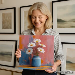 Daisy Vase Splash Art