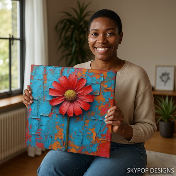 Red Daisy Art