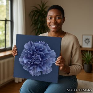 Blue Carnation Art