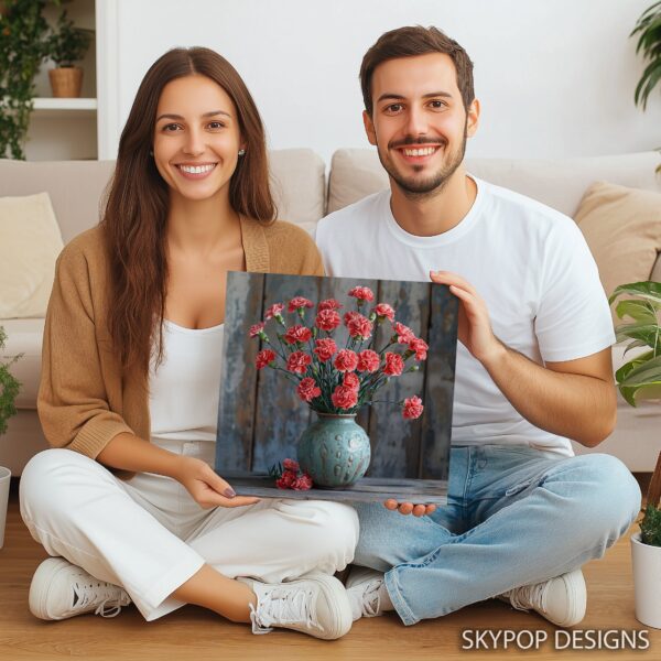 Carnation Vase Art