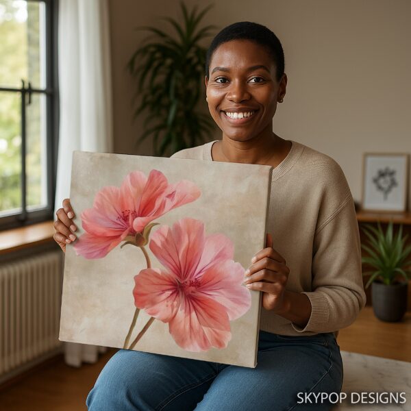 Geranium Blooms Art