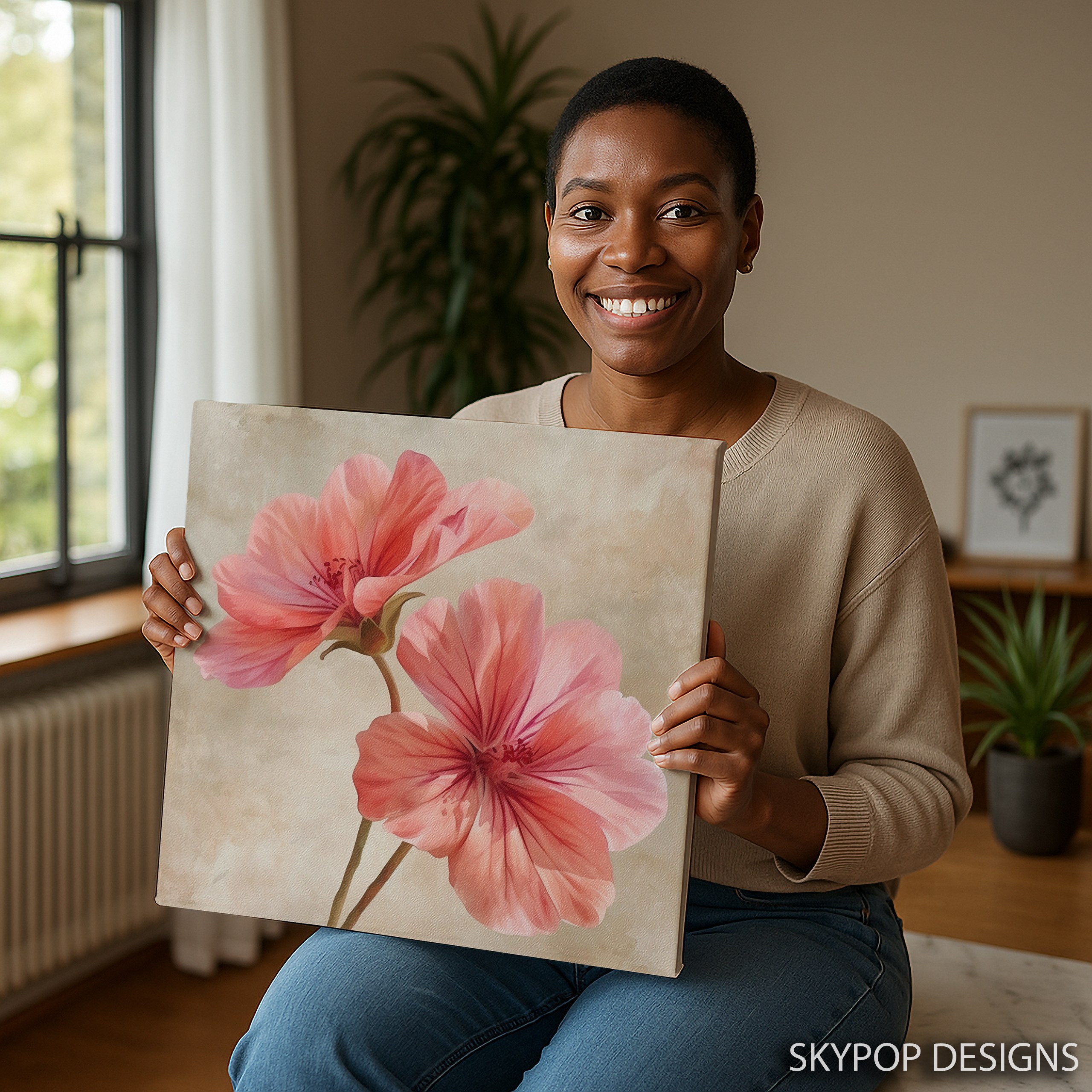 3.jpg Geranium Blooms Art