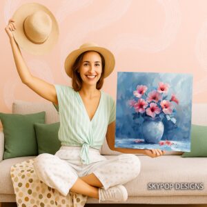 Hibiscus Vase Art