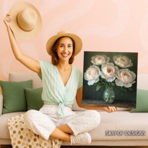 Peony Vase Art