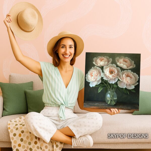 Peony Vase Art
