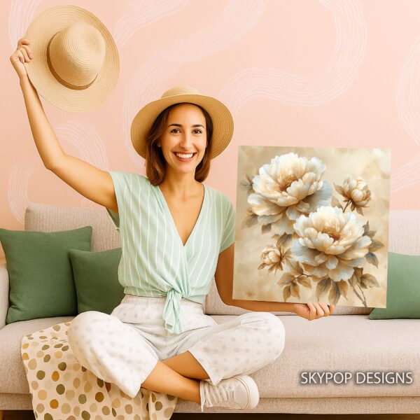 Peony Blooms Art