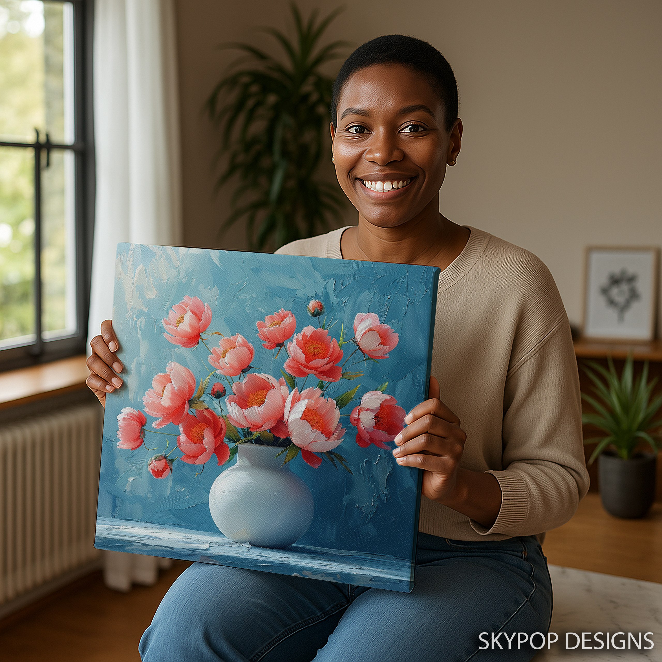 3.jpg Pink Peony Bouquet Art