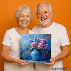 Hydrangea Bloom Vase Art