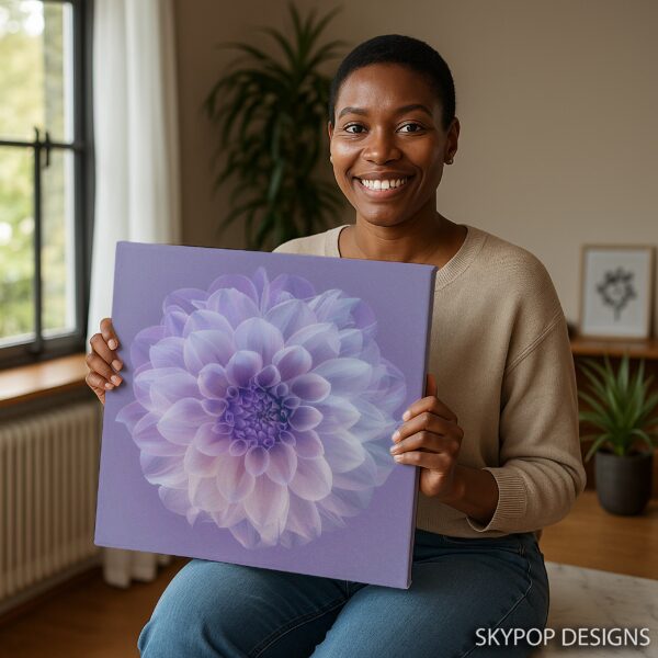 Dahlia Bloom Art
