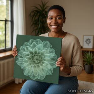 Dahlia Flower Art