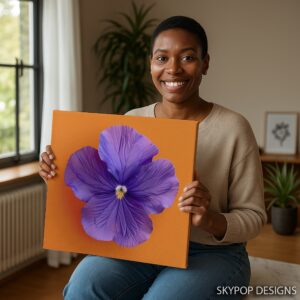 Pansy Blossom Art