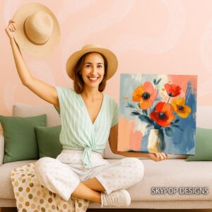 Poppy Bouquet Floral Art
