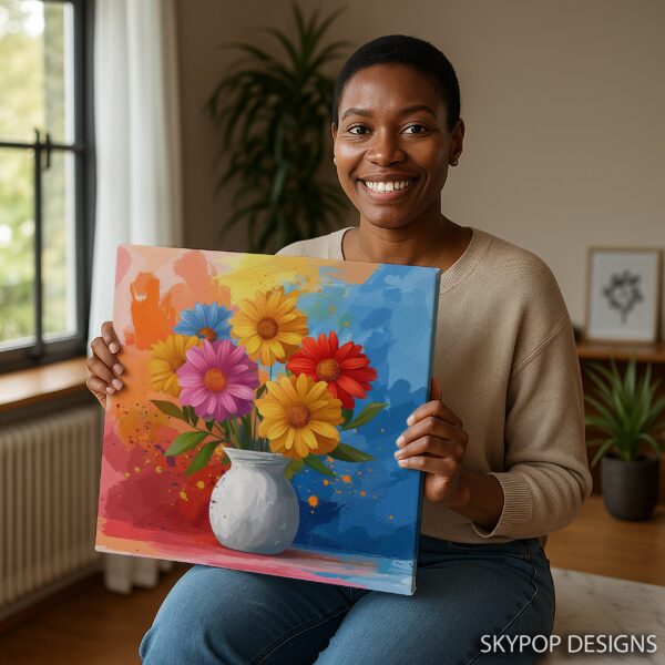 Daisy Bouquet Art