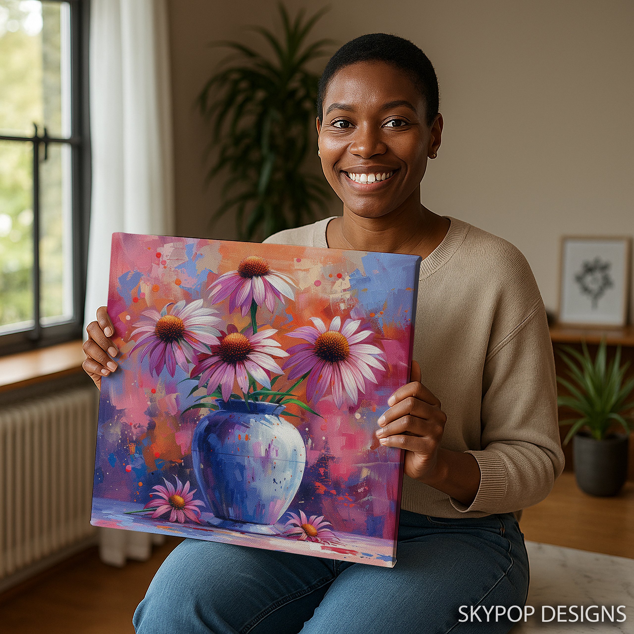 3.jpg Echinacea Flower Art