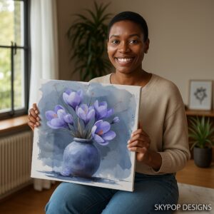 Crocus Vase Art