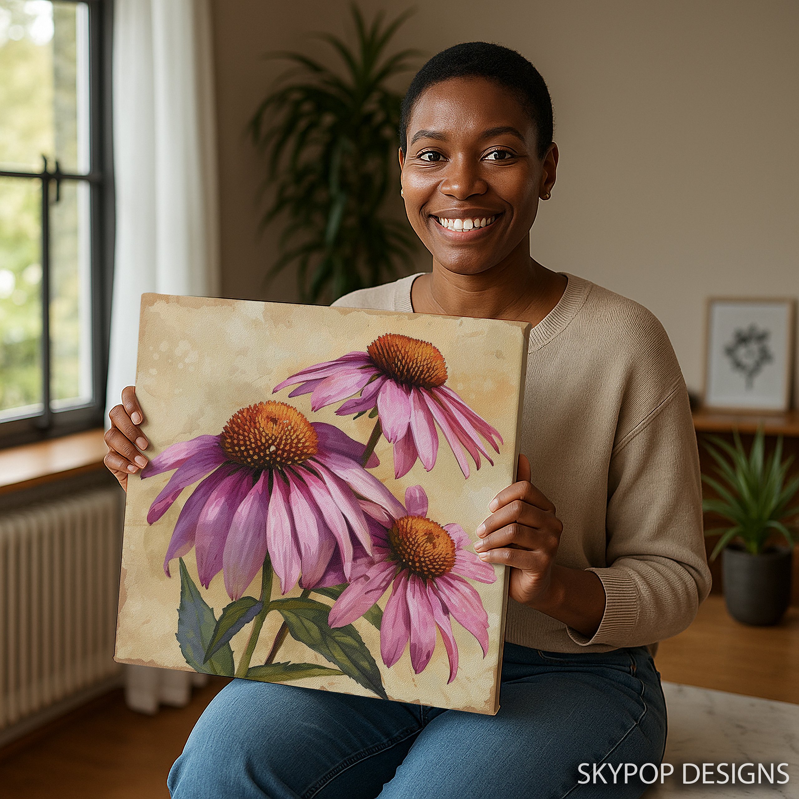3.jpg Coneflower Art