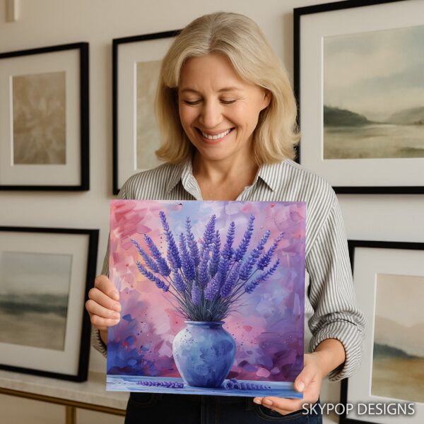 Lavender Dreams Jar Art