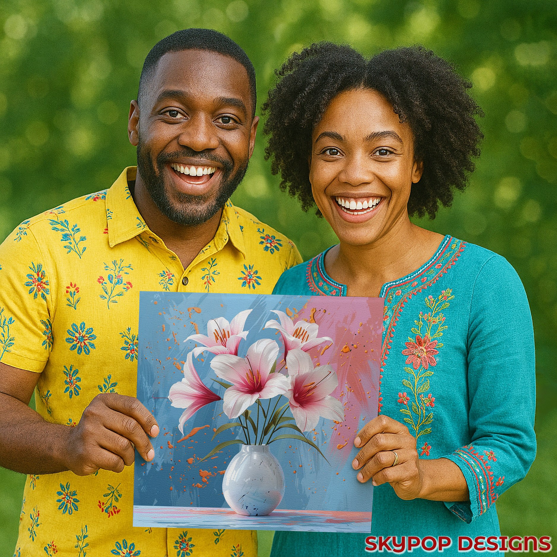 3.jpg Lily Flower Vase Art