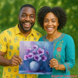 Cosmos Blooms Art