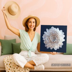 White Chrysanthemum Art