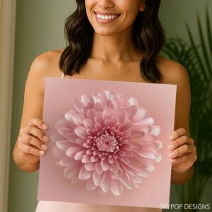Pink Chrysanthemum Blossom Art