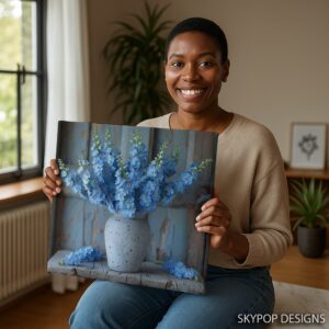 Delphinium Art