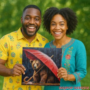 Bear Umbrella Art