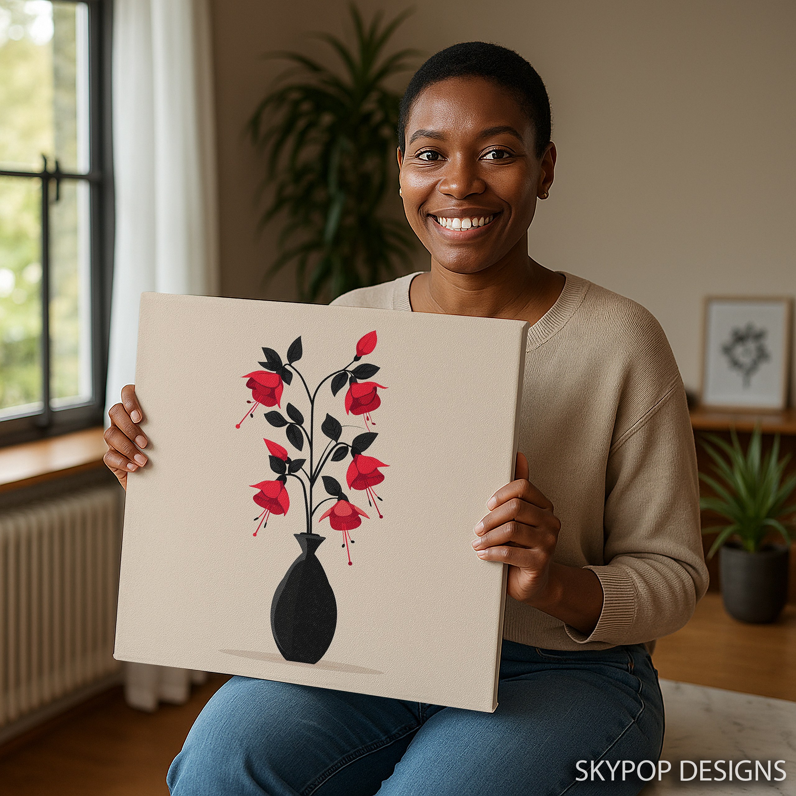 3.jpg Fuchsia Bloom Vase Art