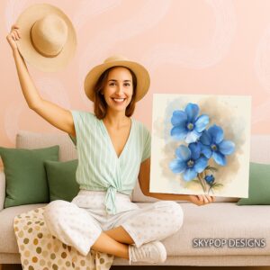 Delphinium Art