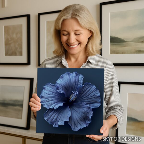 Blue Hibiscus Art
