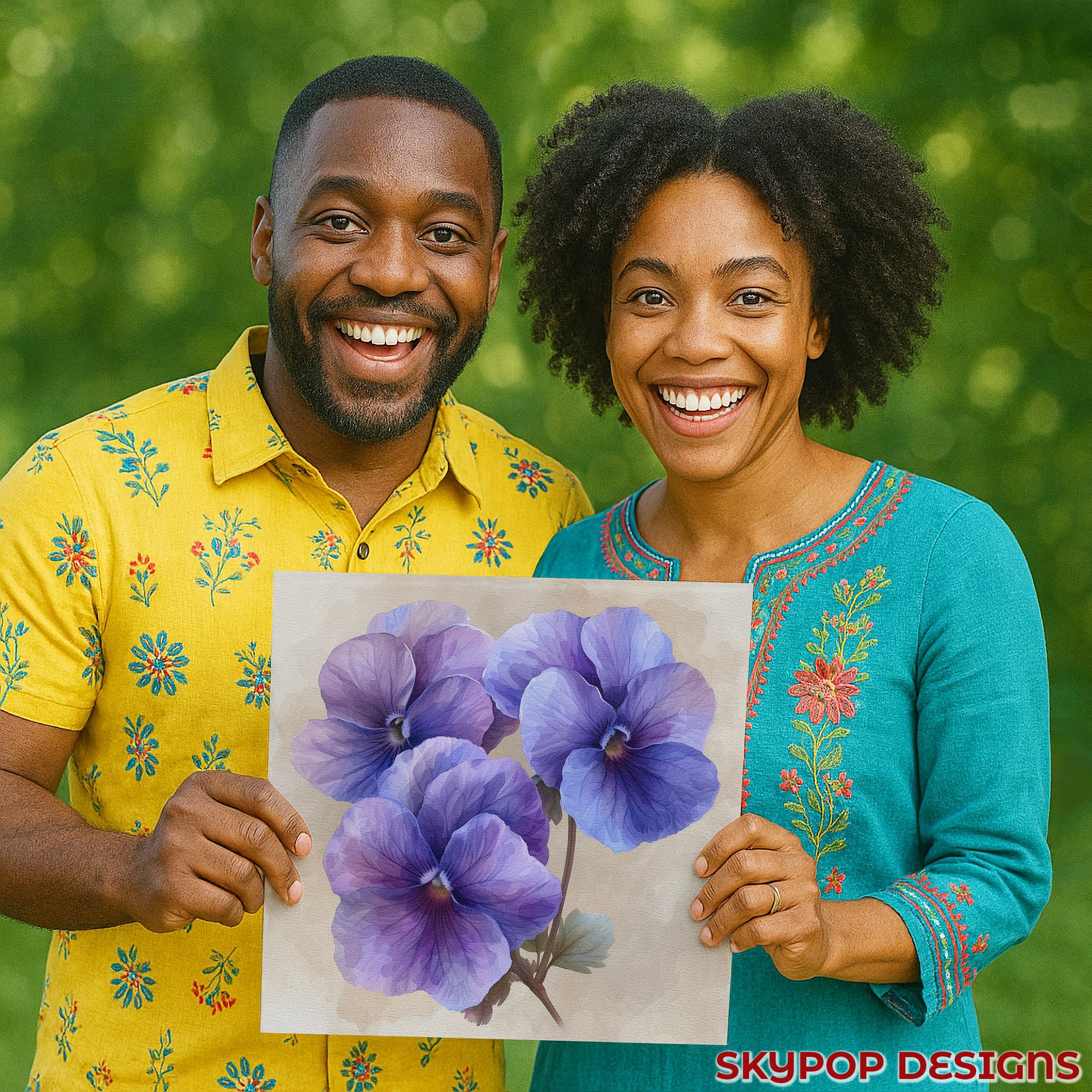 3.jpg Pansy Blooms Art